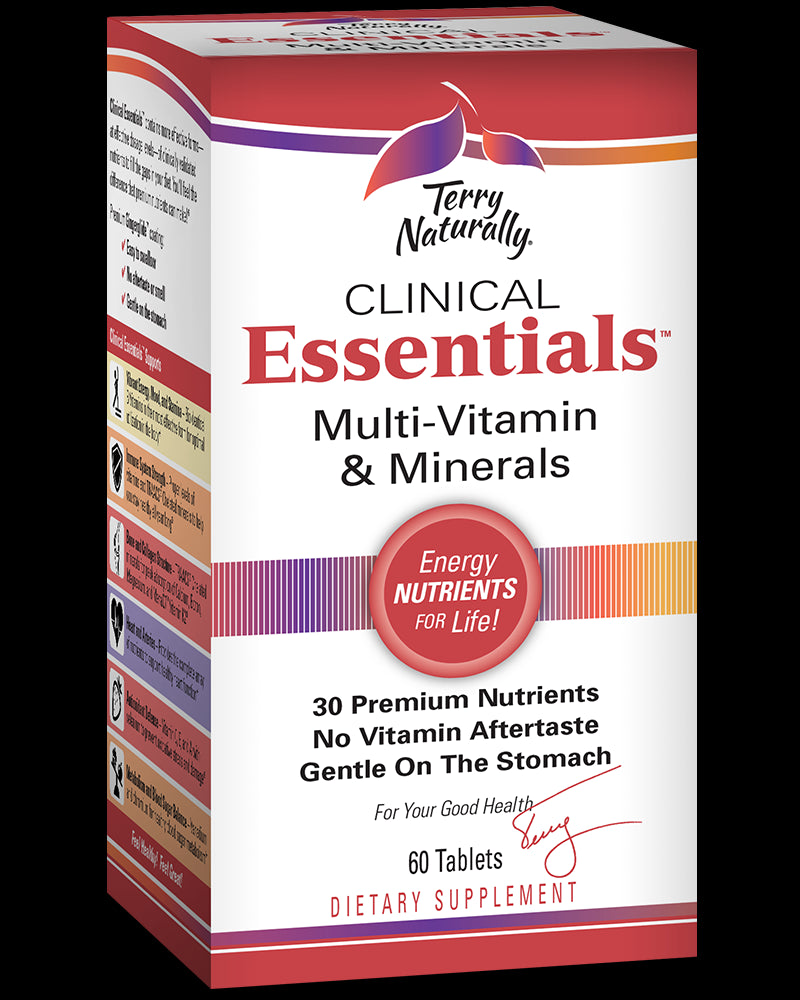 Clinical Essentials 60 tablet - Multi-Vitamin & Mineral supplement - Terry Naturally