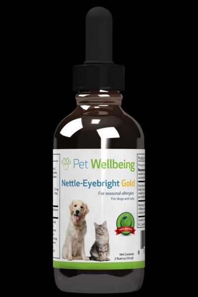 Nettle-Eyebright Gold for Dogs with Allergies (1 Bottle = 2oz (59ml))(Free shipping over $50 Order)