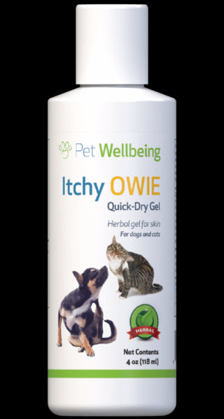 Itchy Owie Quick-Dry Gel for Dogs' Skin (1 squeeze bottle = 4 oz/118 ml)(Free shipping over $50 Order)