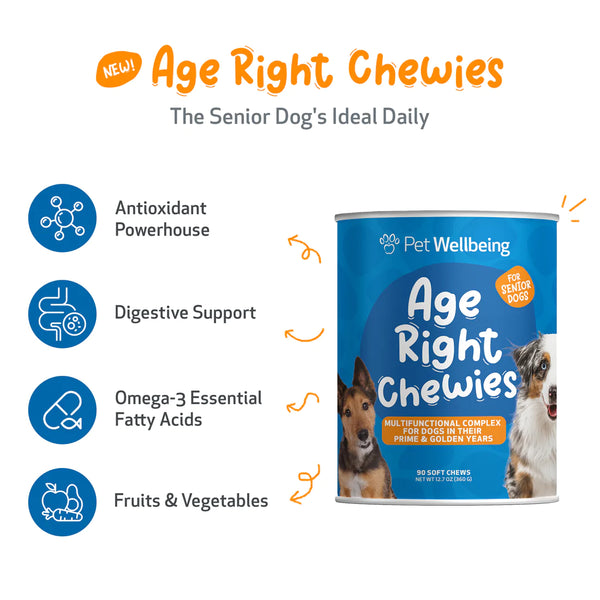 Senior Dogs Chewies (90 soft chews (approx. 4 grams per chew))