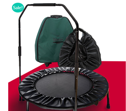 Tri-Fold Pro Cellerciser Plus Rebounder with Balance Bar (2 Free Virtual Training DVD)