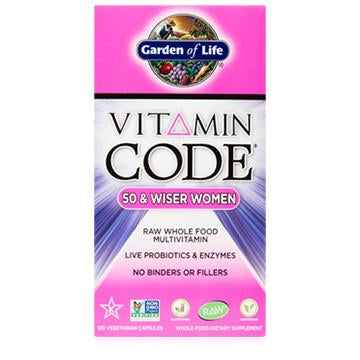 Vitamin Code - 50 & Wiser Women (Garden Of Life) 120 Caps