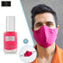 Nail Polish-Non-Toxic Nail Art, Vegan and Cruelty-Free Nail Paint with amazing (Electric Pink Mask)
