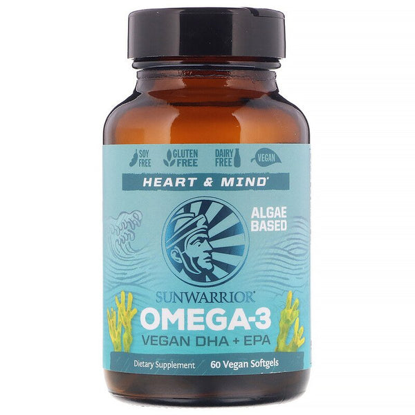 Sunwarrior, Omega-3, Vegan DHA + EPA, 60 Vegan Softgels (Vegan)