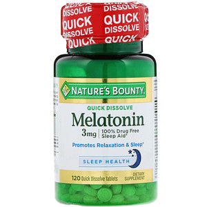 Nature's Bounty, Melatonin, Natural Cherry Flavor, Quick Dissolve Tablets