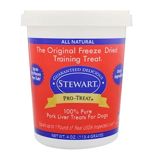 Stewart, Pro-Treat, Freeze Dried Treats, For Dogs, Beef Liver, 4 oz (113.4 Grams)