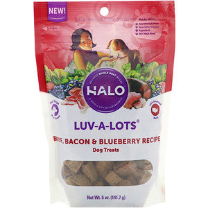 Halo, Luv-A-Lots, Dog Treats, Beef, Bacon & Blueberry Recipe, 5 oz (141.7 g)