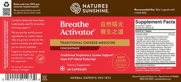 Breathe Activator TCM Concentrate (30 Caps)