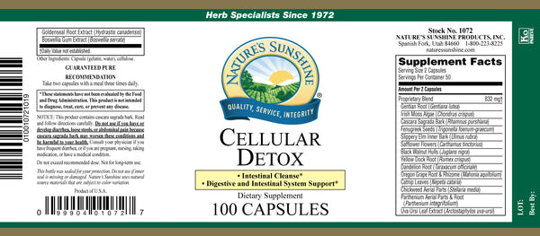 Cellular Detox (100 Caps) (Formerly Known As All Cell Detox)