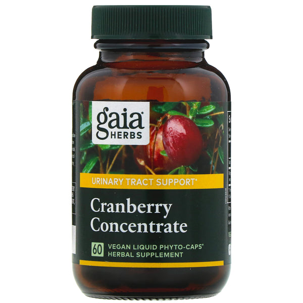Gaia Herbs, Cranberry Concentrate, 60 Vegan Liquid Phyto-Caps (Vegan)