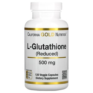 California Gold Nutrition, L-Glutathione (Reduced), 500 mg, Veggie Capsules