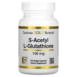 California Gold Nutrition, S-Acetyl L-Glutathione, 100 mg, Veggie Capsules