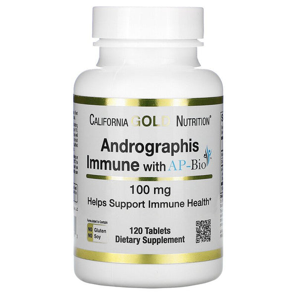 California Gold Nutrition, Andrographis Immune with AP-BIO, 100 mg, 120 Tablets