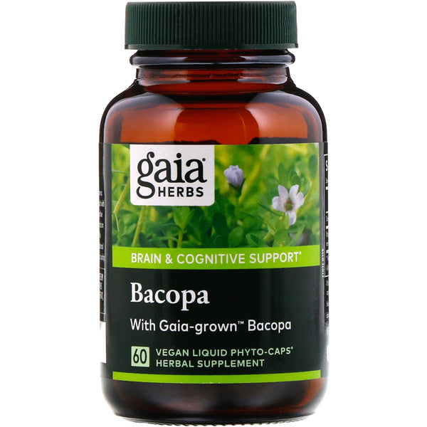 Gaia Herbs, Bacopa, 60 Vegan Liquid Phyto-Caps (Vegan)