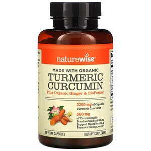 NatureWise, Turmeric Curcumin, 90 Vegan Capsules (Vegan)