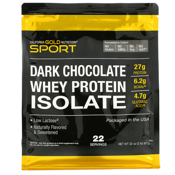 California Gold Nutrition, 100% Whey Protein Isolate, 2 lbs (907 g)