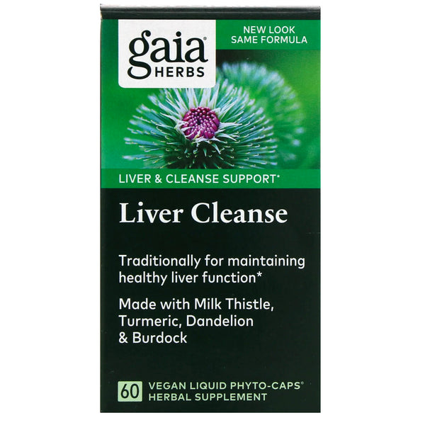 Gaia Herbs, Liver Cleanse, 60 Vegan Liquid Phyto-Caps (Vegan)