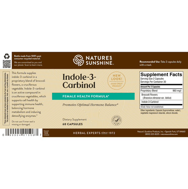 Indole 3 Carbinol  (60 caps)