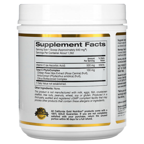 California Gold Nutrition, Total C Complex, Vitamin C + Phytonutrients, 500 mg