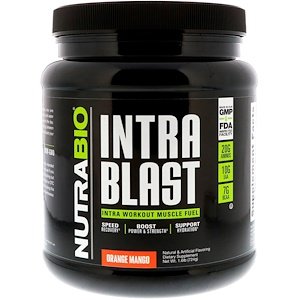 NutraBio Labs, Intra Blast, Intra Workout Muscle Fuel, Orange Mango, 1.6 lb (724
