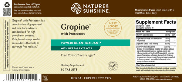 Grapine® w/Protectors, SynerPro® (90 Tabs)