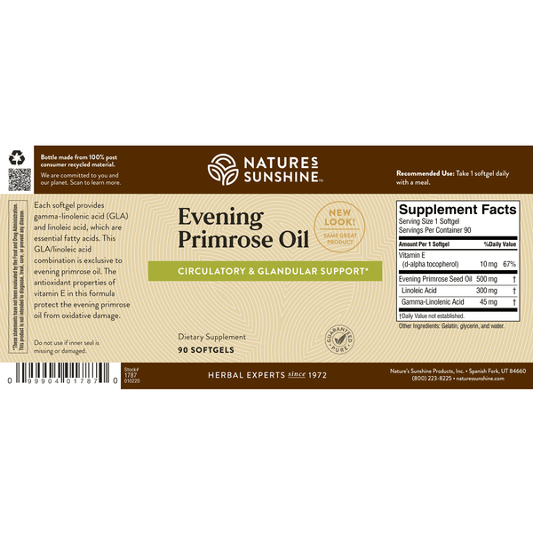 Evening Primrose Oil (90 Softgel Caps)
