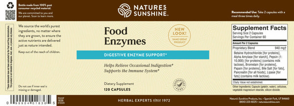 Food Enzymes (120 Caps)