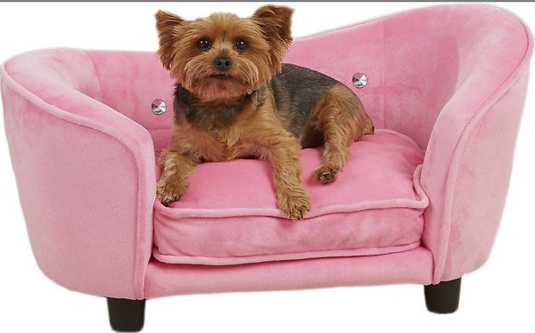 Enchanted Home Pet Ultra-Plush Snuggle Sofa Cat & Dog Bed w/Removable Cover, Small