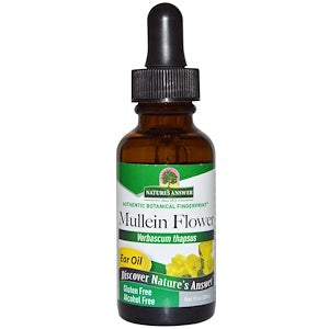 Nature's Answer, Mullein Flower, Ear Oil, Alcohol Free, 1 fl oz (30 ml)