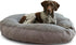 Happy Hounds Scooter Deluxe Round Pillow Dog Bed w/ Removable Cover, Gray