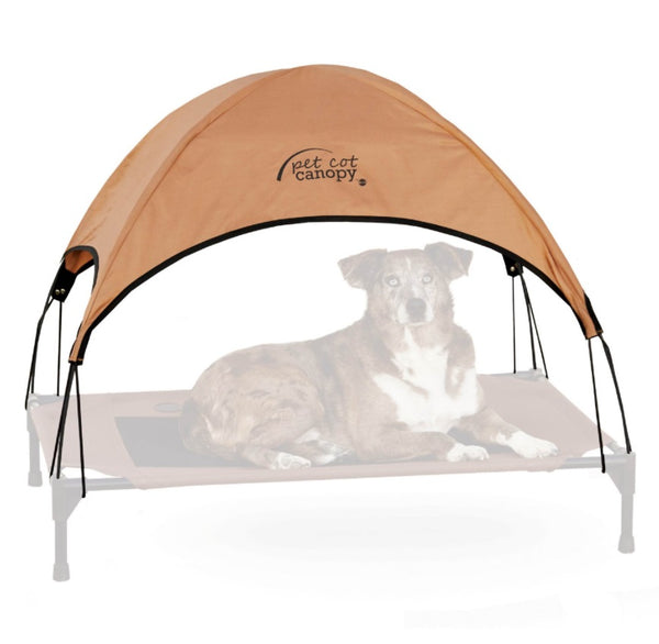 K&H Pet Products Cot Canopy for Elevated Dog Bed, Tan