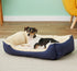 ASPCA Microtech Cuddler Dog Bed, Blue