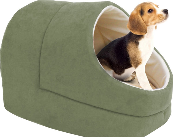 Jespet Cave Covered Cat & Dog Bed