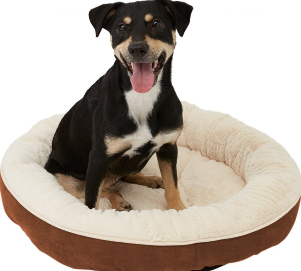 Frisco Round Bolster Cat & Dog Bed