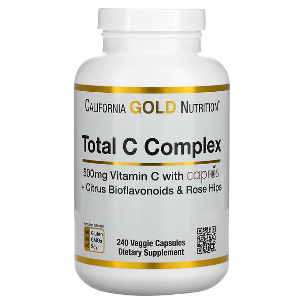 California Gold Nutrition, Total C Complex, 500 mg, Veggie Capsules