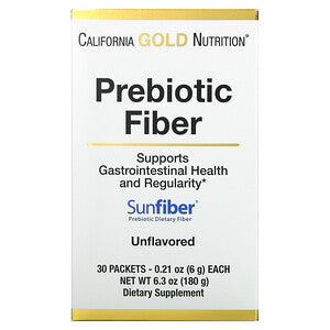 California Gold Nutrition, Prebiotic Fiber, 30 Packets, 0.21 oz (6 g) Each
