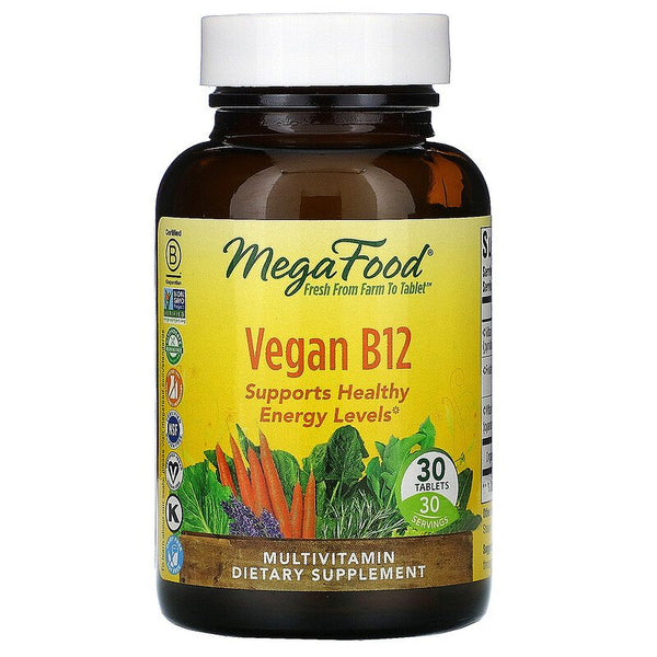 MegaFood, Vegan B12, 30 Tablets (Vegan)