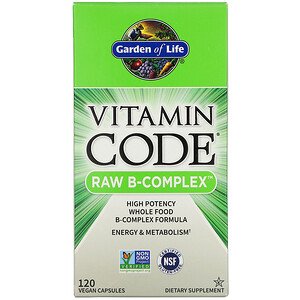 Garden of Life, Vitamin Code, RAW B-Complex, Vegan Capsules (Vegan)