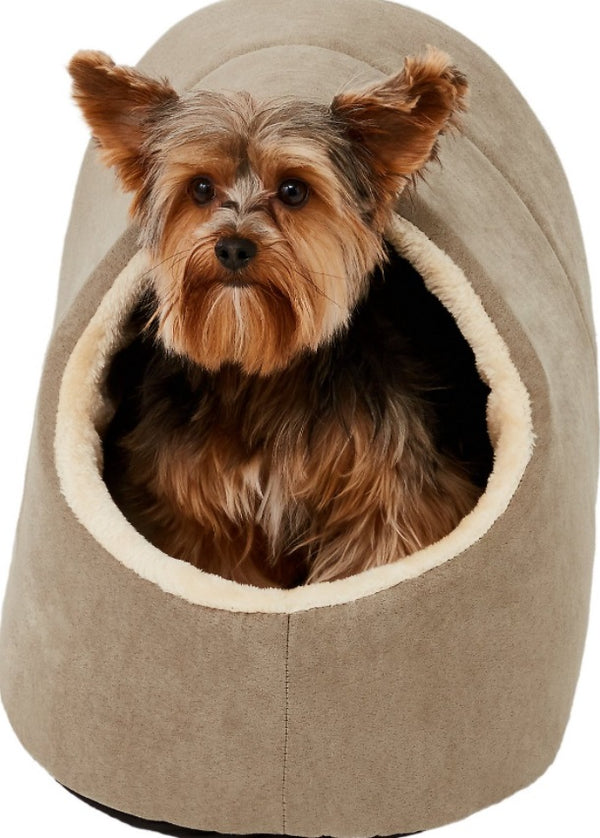 Frisco Cave Covered Cat & Dog Bed