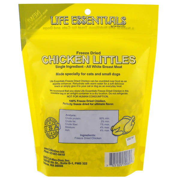 Cat-Man-Doo, Life Essentials, Freeze Dried Chicken Littles, For Cats & Dogs, 5 oz (142 g)