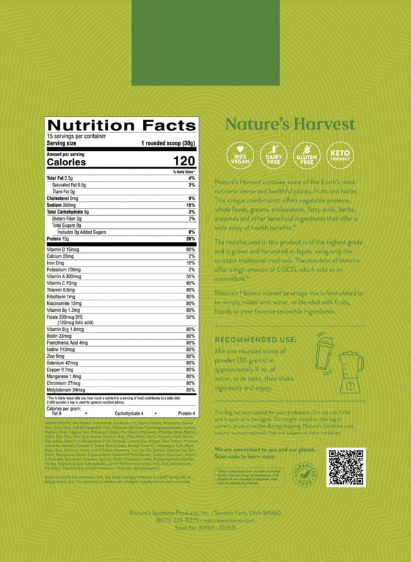 Nature’s Harvest (465 g)  (15 servings)