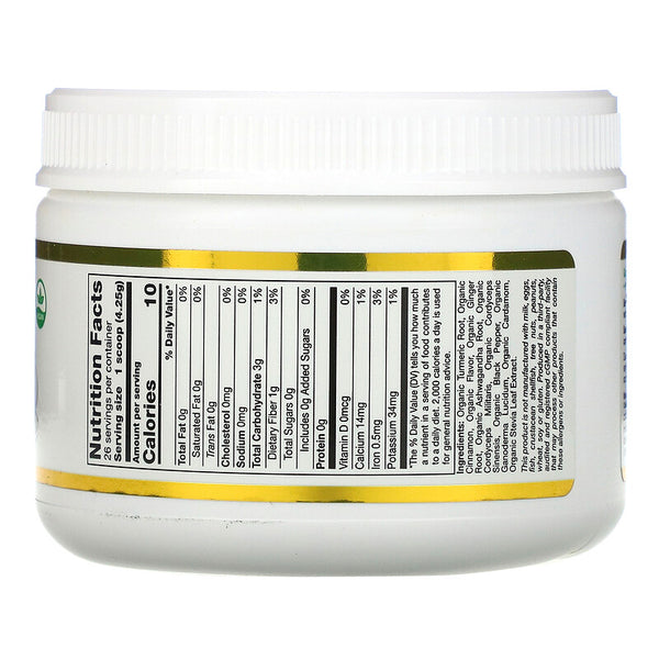 California Gold Nutrition, GoldenCeps, Organic Turmeric with Adaptogens, 4 oz (114 g)