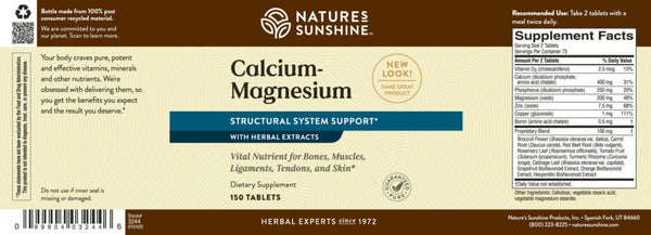 Calcium-Magnesium, SynerPro® (150 Tabs)