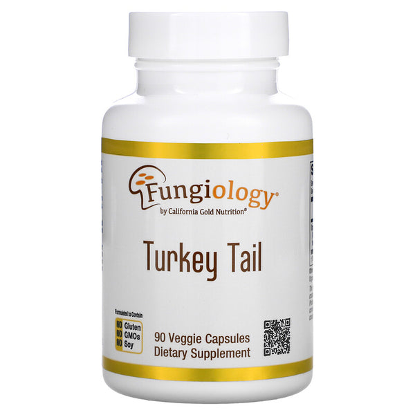 California Gold Nutrition, Fungiology, Full-Spectrum Turkey Tail, 90 Veggie Capsules