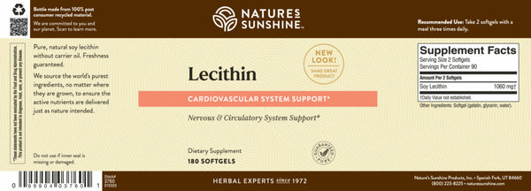 Lecithin (180 softgel caps)