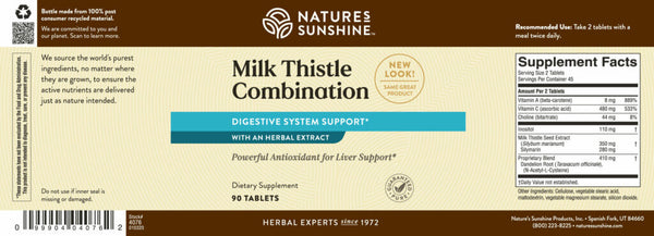 Milk Thistle  Combination (90 tabs)*