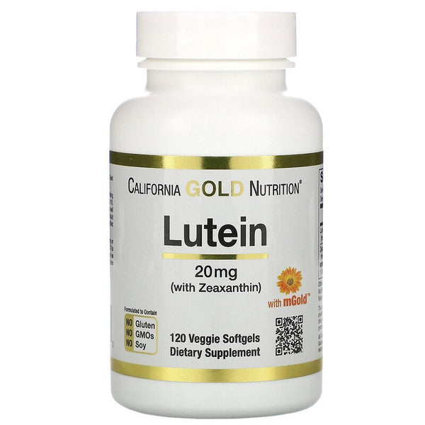 California Gold Nutrition, Lutein with Zeaxanthin, 20 mg, Veggie Softgels