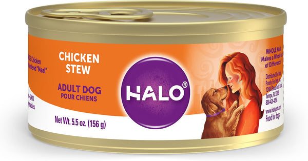 Halo Holistic Chicken Stew Adult Canned Dog Food