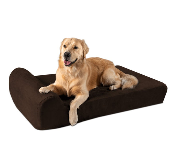 Big Barker 7" Headrest Orthopedic Pillow Dog Bed with Removable Cover