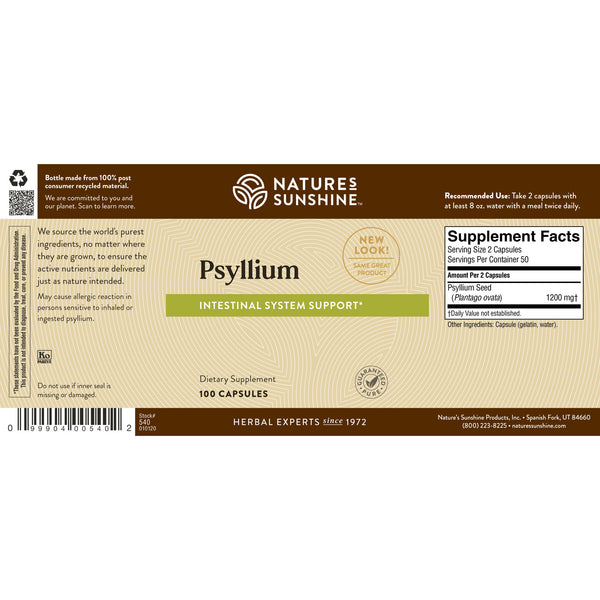 Psyllium (Seeds) (100 Caps)